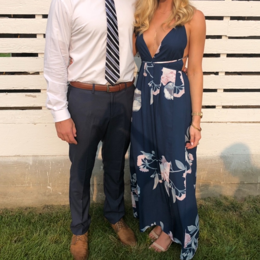 Floral strapped dress